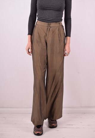 JEAN PAUL GAULTIER WOMENS VINTAGE TROUSERS W32 L32 GREEN 90
