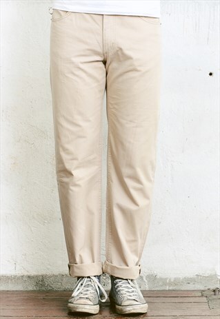 VINTAGE BEIGE RIFLE TROUSERS