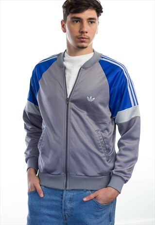 VINTAGE ADIDAS LOGO TRACK JACKET 90S M 13.2