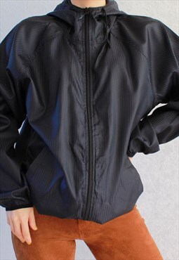 Vintage Navy Hoddie With Zipper L C122
