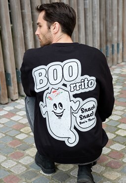 Boorrito Men's Halloween Slogan Sweatshirt 