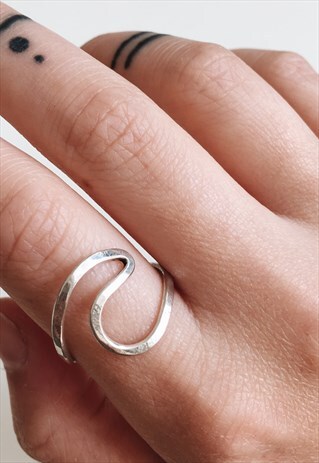 STERLING SILVER WAVE RING