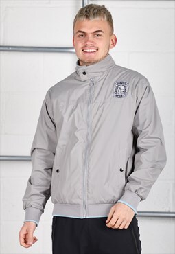 Vintage Diesel Jacket in Grey Windbreaker Rain Coat Medium