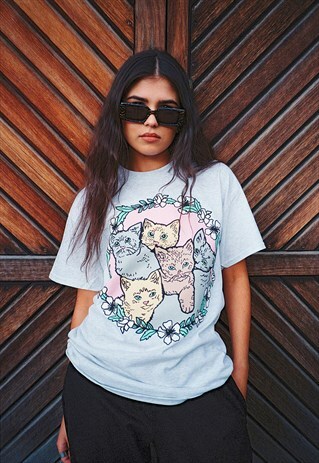 CUTE KITTENS ASH TEE