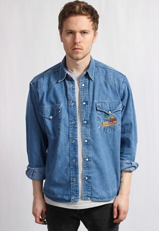 VINTAGE DISNEY DENIM SHIRT