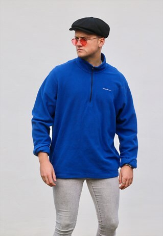 EDDIE BAUER POLARTEC USA 1/4 ZIP FLEECE