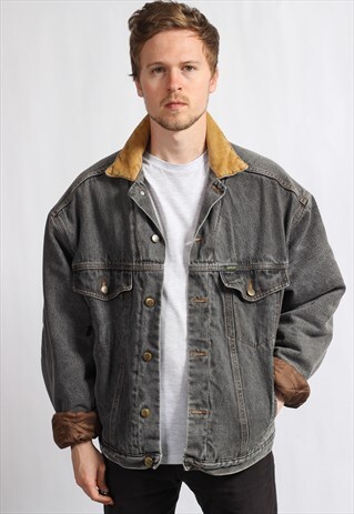 VINTAGE FLEECED LINED DENIM JACKET