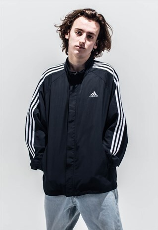 VINTAGE Y2K ADIDAS TRACK TOP IN BLACK