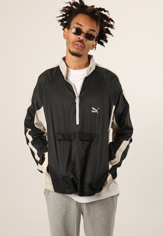 VINTAGE PUMA WINDBREAKER PULLOVER FESTIVAL JACKET
