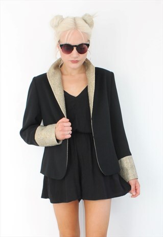 VINTAGE GOLD AND BLACK JACKET