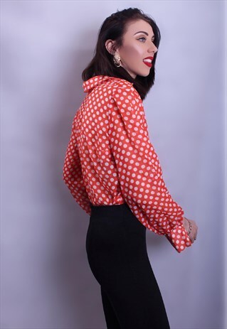 SHEER POLKA DOT BLOUSE
