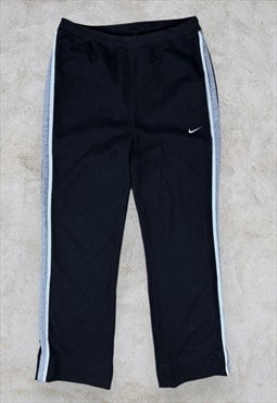 NIKE WOMENS TROUSERS Jogger Track Bottoms CUFFED Vintage XL Black Relaxed  £19.95 - PicClick UK