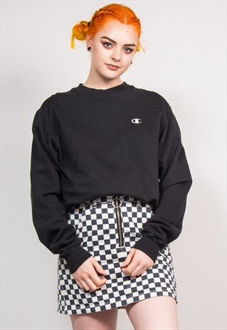 90'S VINTAGE BLACK CHAMPION SWEATSHIRT JUMPER