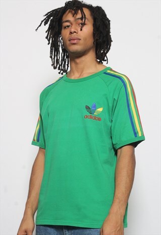 VINTAGE ADIDAS ORIGINALS T-SHIRT GREEN