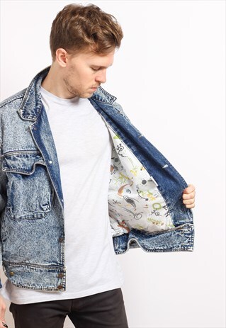 VINTAGE BLANKET LINED DENIM JACKET