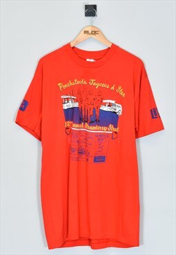 Vintage 1992 Snapple T-Shirt Red XLarge