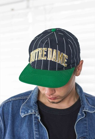 VINTAGE NOTRE DAME UNIVERSITY BASEBALL CAP HAT 90S X 2.5