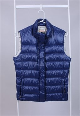 Prada vintage down vest rarity XS S blue full zip