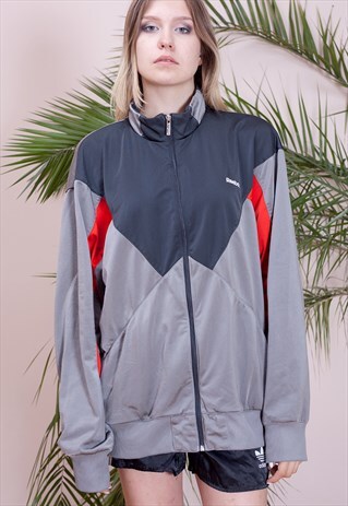 OLD SCHOOL D'N'B ZIP-UP, FUNNEL NECK COLLAR TRACKSUIT JACKET