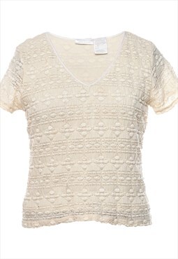 Vintage Smocked Top - M