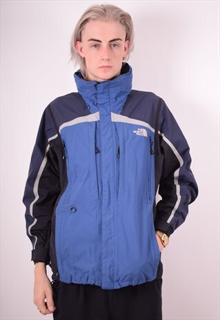 THE NORTH FACE MENS VINTAGE WINDBREAKER JACKET SMALL BLUE 90