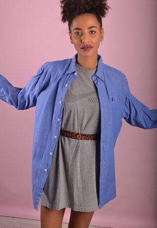 BLUE RALPH LAUREN SHIRT GRL3256