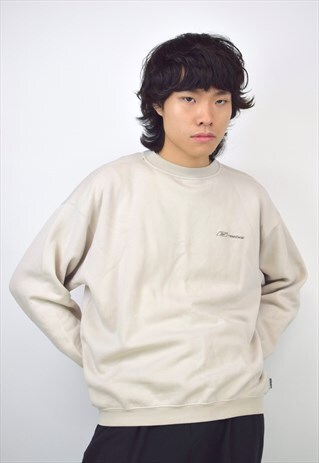 VINTAGE 90S REEBOK BEIGE SWEATSHIRT