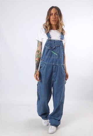 DENIM DUNGAREES KEY TALL LENGTH LONG LEG UK 12 (F4H)