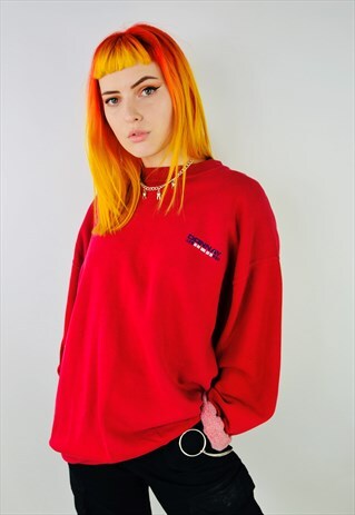 VINTAGE DONNAY RED EMBROIDERED SWEATSHIRT