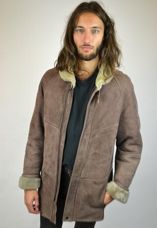 VINTAGE 90'S SHEARLING COAT