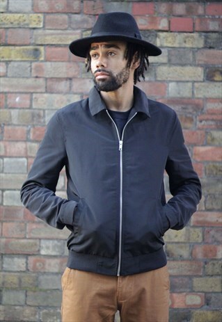 BOMBER JACKET WITH COLLAR
