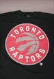 VINTAGE NBA TORONTO RAPTORS GRAPHIC T-SHIRT IN BLACK