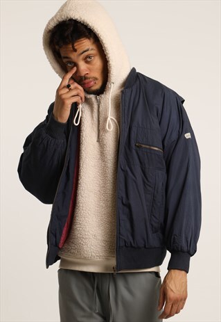 VINTAGE ADIDAS EMBROIDERED BOMBER JACKET