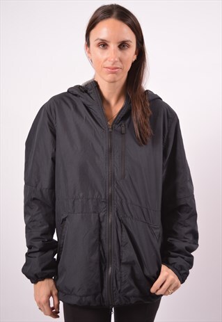 VINTAGE NIKE HOODED JACKET BLACK