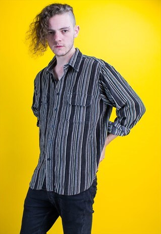 VINTAGE STRIPED CORDUROY SHIRT