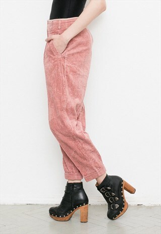 CORDUROY PEG PANTS