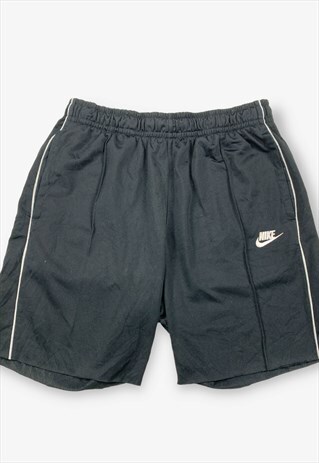 Vintage NIKE Cut Off Pleated Sport Shorts Black L BV17547