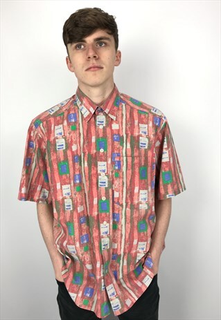 90S VINTAGE PATTERNED FESTIVAL SHIRT