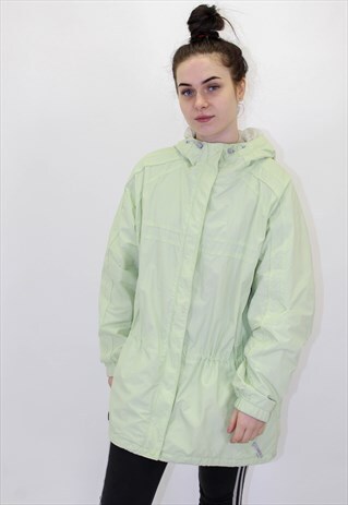 VINTAGE COLUMBIA WINDBREAKER COAT IN GREEN XXL