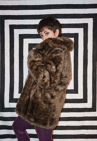 VINTAGE 60S FAUX FUR COAT