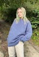 VINTAGE SIZE XL CHUNKY KNITTED OVERSIZED JUMPER IN MULTI