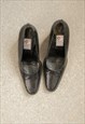 VINTAGE 80'S BLACK LEATHER PUMPS