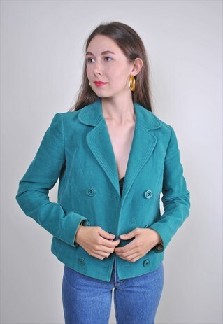 GREEN BRIGHT PARTY BLAZER, SIZE M