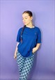 VINTAGE 90S RALPH LAUREN EMBROIDERED BLUE T-SHIRT
