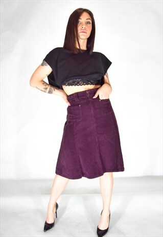 MAX & CO PURPLE CASUAL STYLE SKIRT