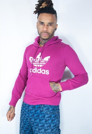 VINTAGE ADIDAS HOODIE PINK