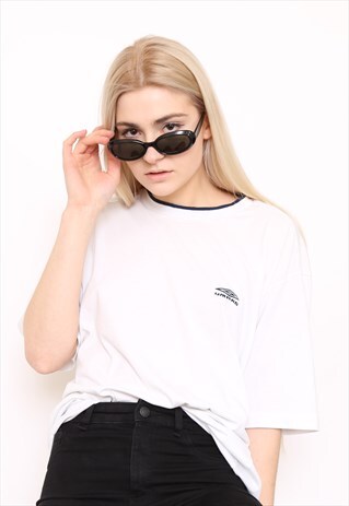 VINTAGE 90S UMBRO WHITE LOGO TOP T-SHIRT
