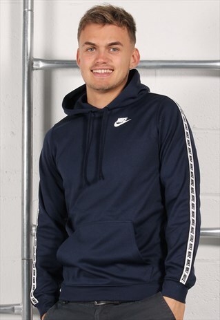 Vintage Nike Hoodie in Navy Pullover Lounge Jumper XS