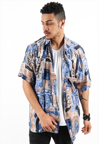 VINTAGE PATTERNED SHIRT PSAW406D