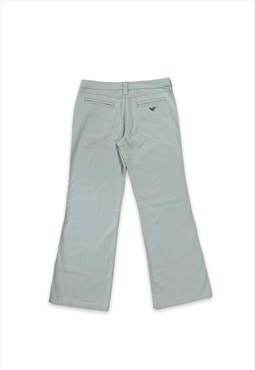 Vintage 90s Y2K Armani jeans bootcut trousers in light blue
